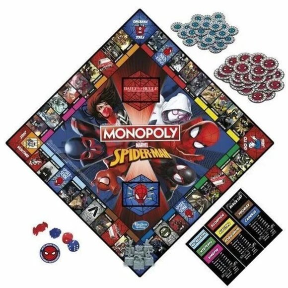 Monopoly: Marvel Spider-Man Edition Board Game,  (new) - Picture 3 of 4